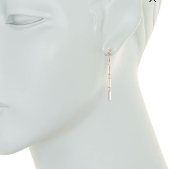 Bony Levy 14k Paperclip Earrings - Picture 2 of 4